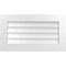 Ekena Millwork Vertical Surface Mount PVC Gable Vent: Non-Functional, w/3-1/2"W x 1"H, Standard Frame, 32"W x 18"H GVPVE32X1801SN - alternate 1